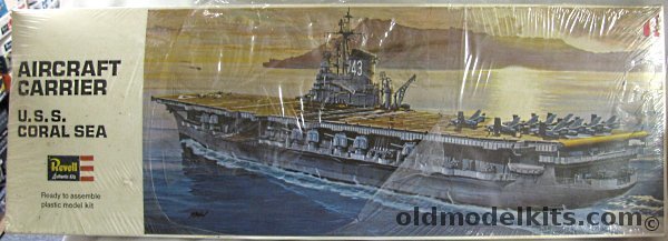 Revell 1/540 CV-43 USS Coral Sea Aircraft Carrier, H374 plastic model kit